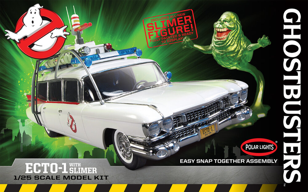 Ghostbusters Ecto-1 w/Slimer Figure Snap
